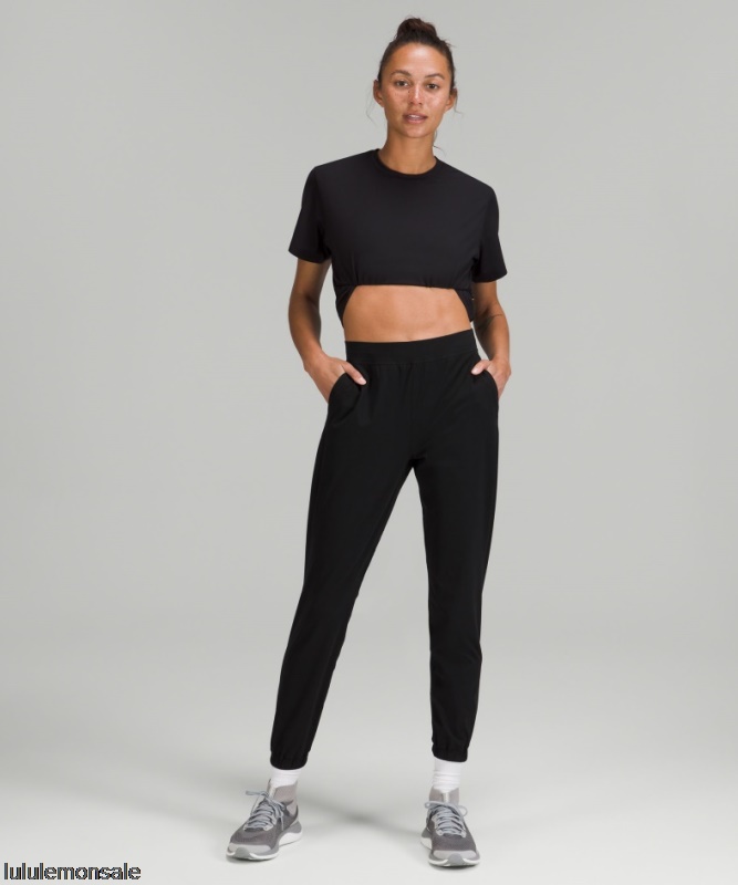 Lululemon Damen DELULU248 | Black Angepasster Staatlicher Hochhausjogger